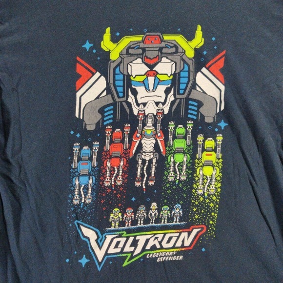 Voltron Shirt Mens Large Blue Legendary Defender Loot Crate Loot Wear Exclusive - Picture 3 of 7